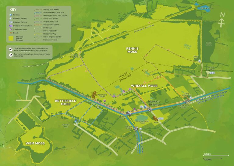 Moress Map The Meres and Mosses